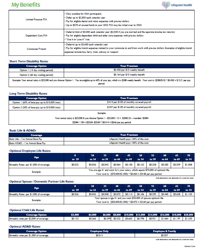 Benefits page 2